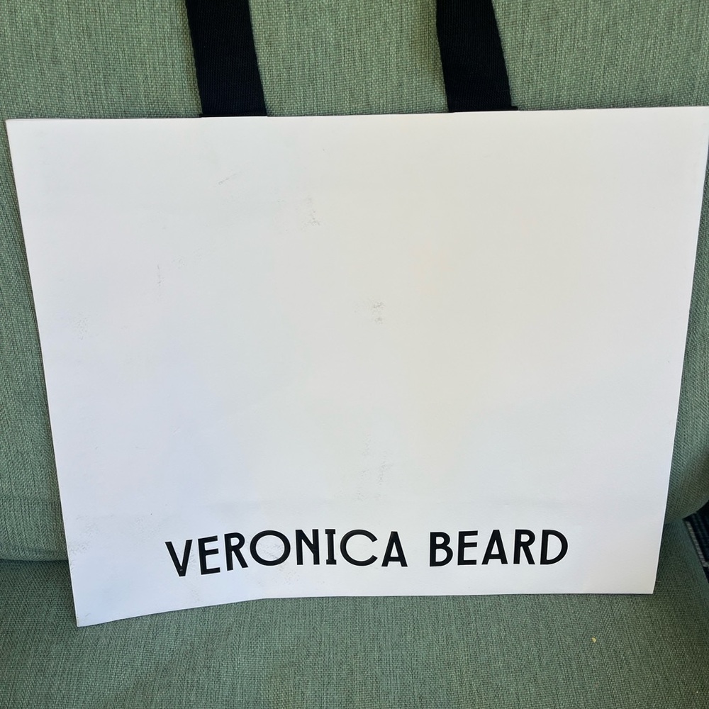 Veronica Beard White Shopper Tote